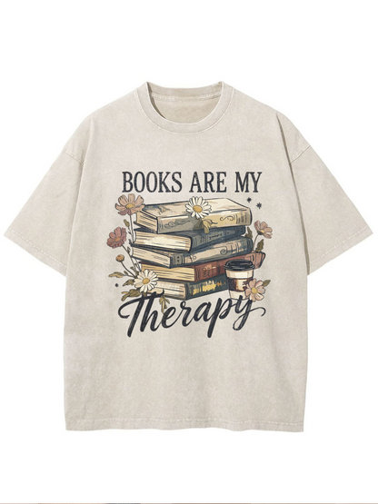 Vintage Book Lover Oversize Washed T-Shirt