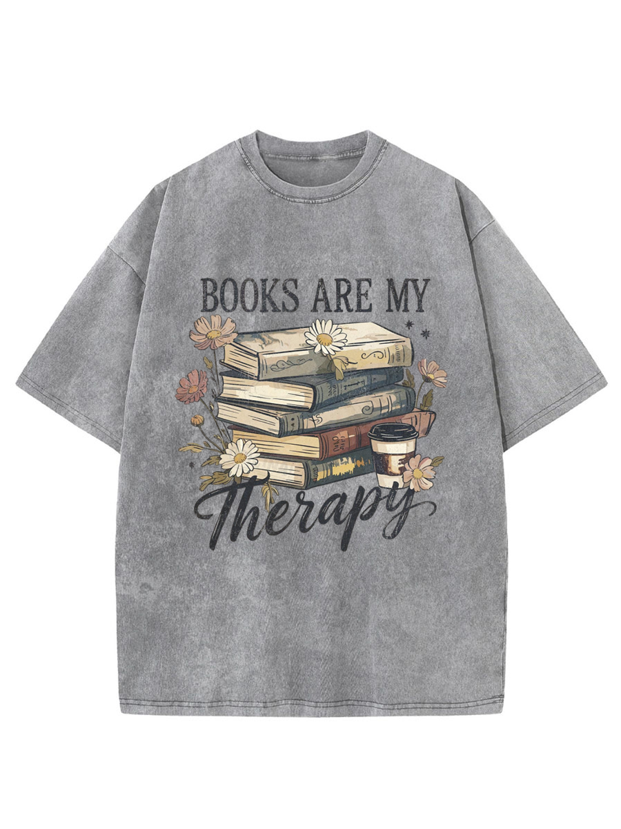 Vintage Book Lover Oversize Washed T-Shirt