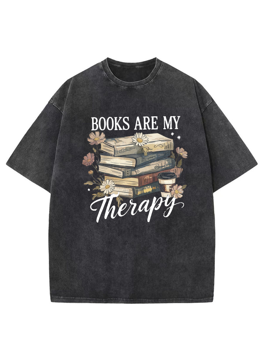 Vintage Book Lover Oversize Washed T-Shirt