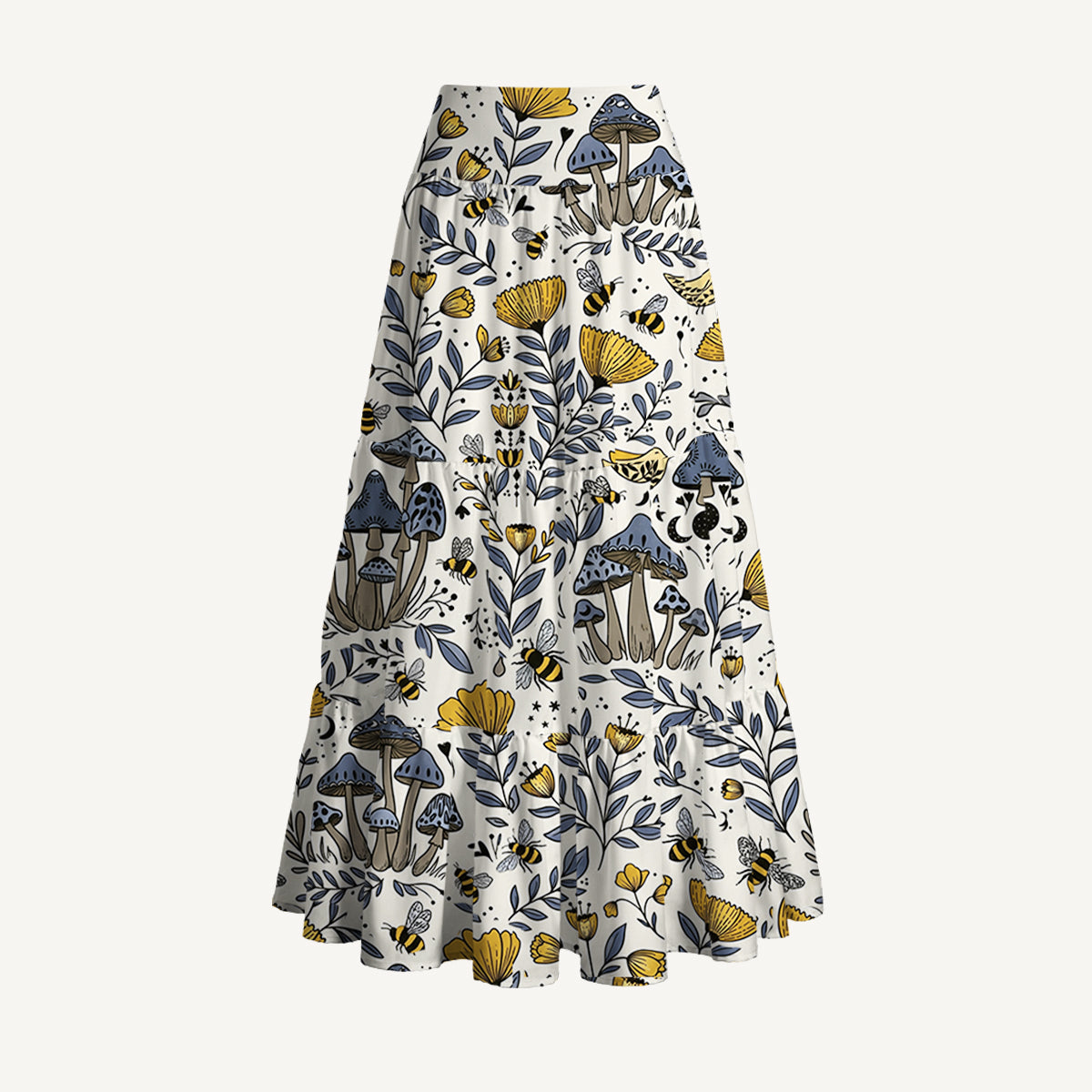 Bee Whisper Forest Print Convertible Maxi Skirt & Strapless Dress