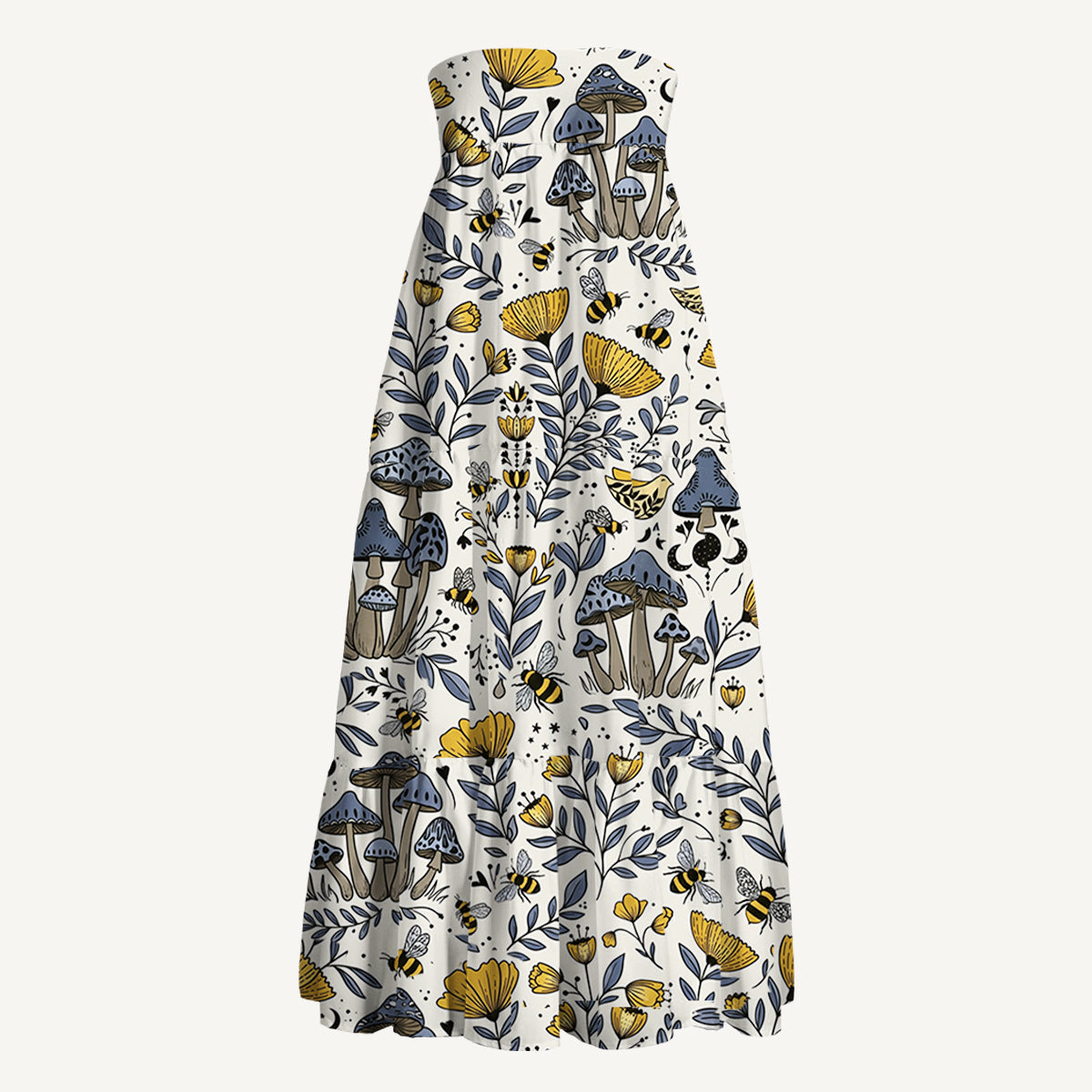Bee Whisper Forest Print Convertible Maxi Skirt & Strapless Dress