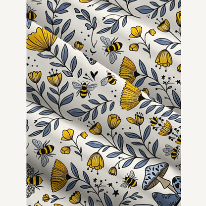 Bee Whisper Forest Printed Wide Straps Maxi Dress With Pockets