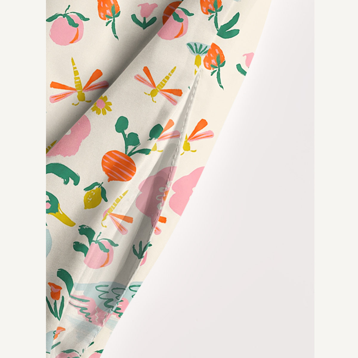 Cottage Garden Print Wide Straps Maxi Dress With Pockets
