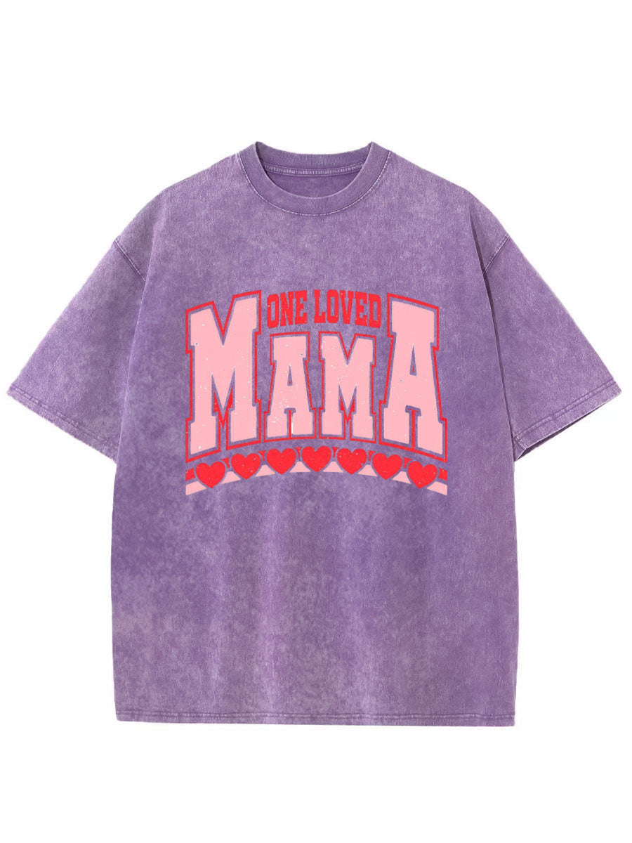 Vintage One Loved Mama Oversize Washed T-Shirt