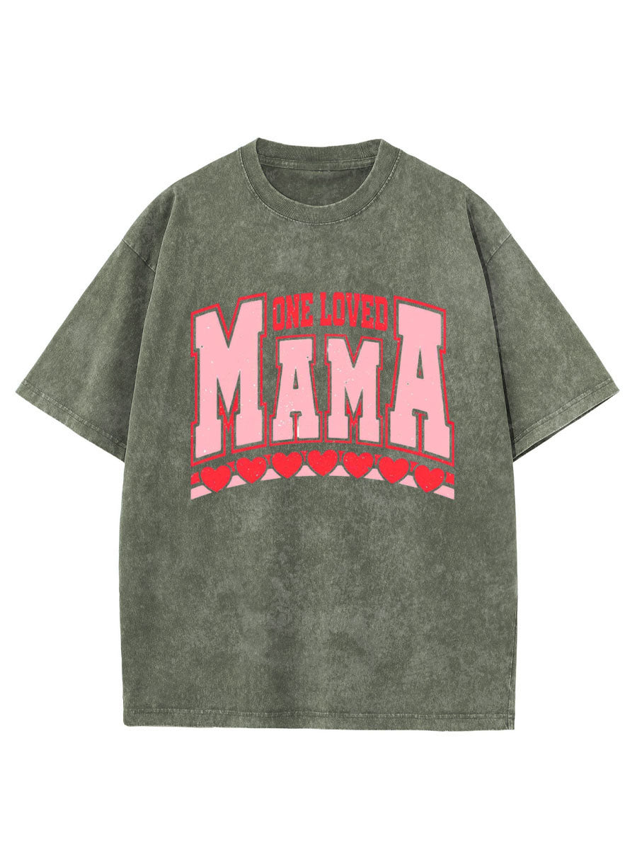Vintage One Loved Mama Oversize Washed T-Shirt