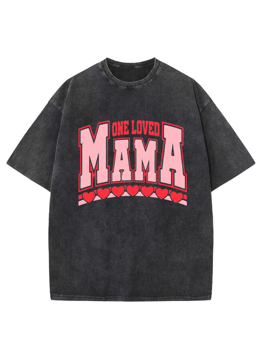 Vintage One Loved Mama Oversize Washed T-Shirt