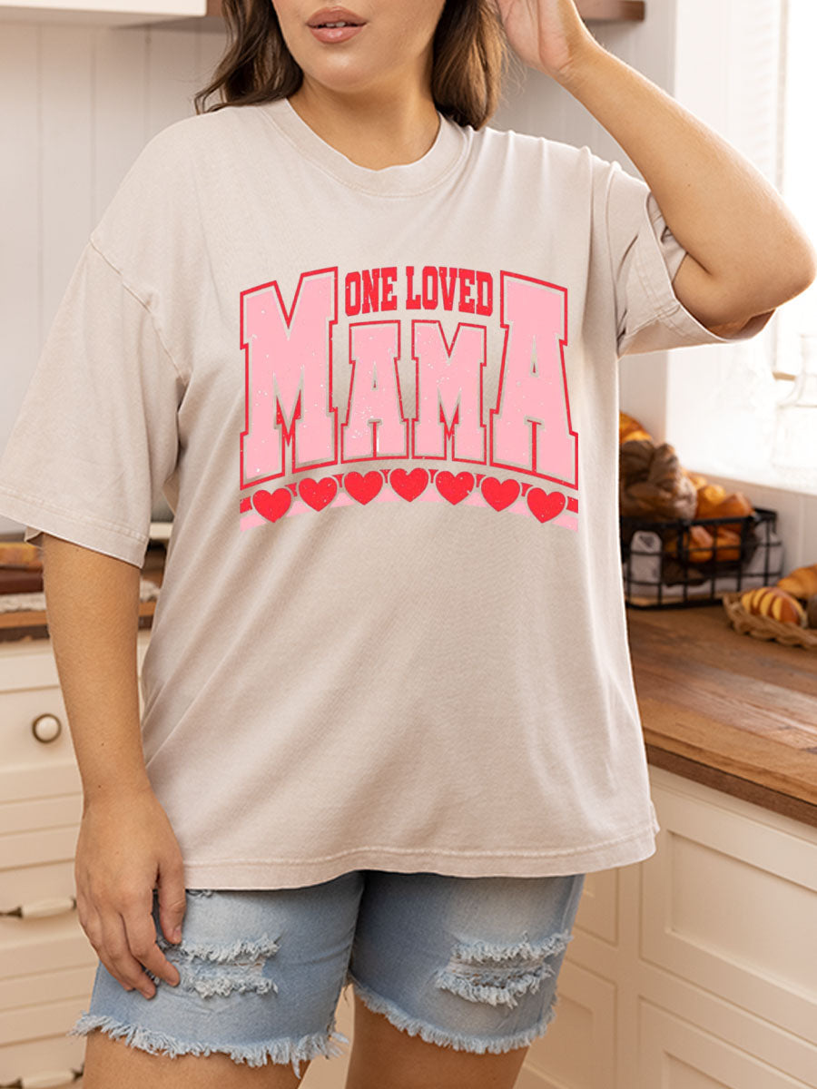Vintage One Loved Mama Oversize Washed T-Shirt