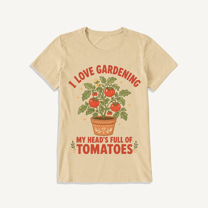 Tomato Garden Daydream Print Crew Neck Cotton Tee