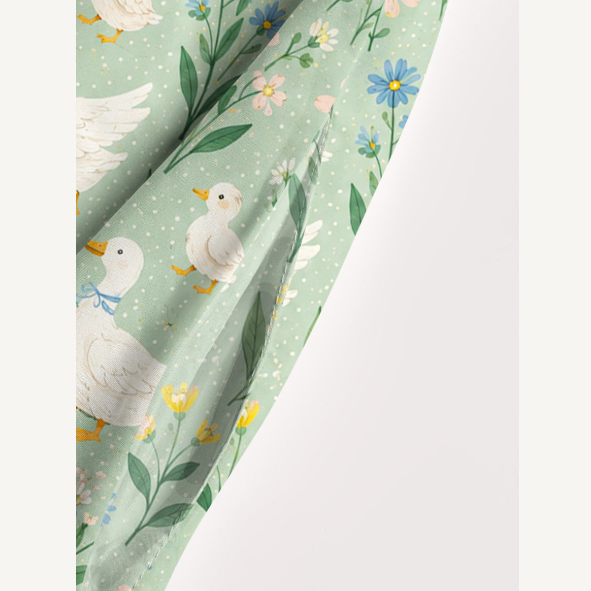 Country Duck & Bloom Print Wide Straps Maxi Dress With Pockets