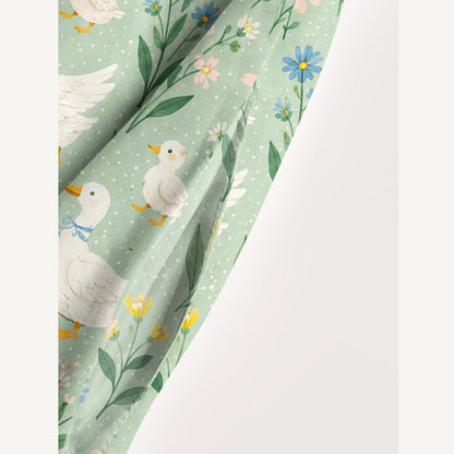 Country Duck & Bloom Print Wide Straps Maxi Dress With Pockets