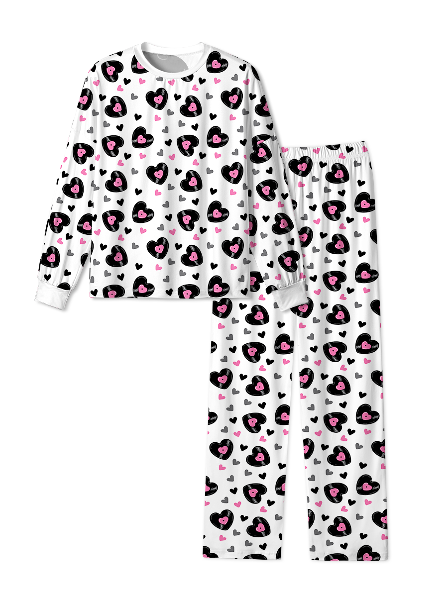 Vintage Black Heart Pajamas