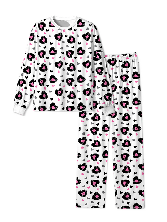 Vintage Black Heart Pajamas
