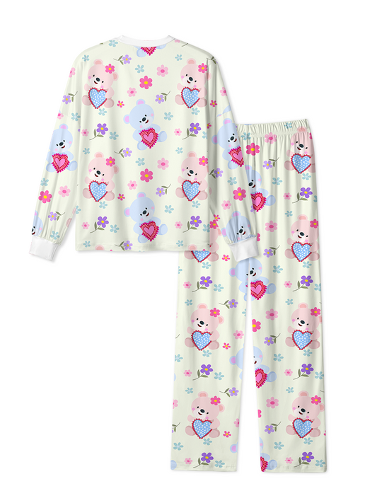 Vintage Bear Heart Pajamas