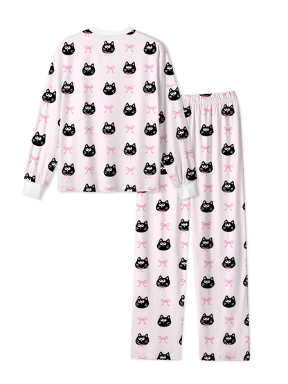 Vintage Cute Cat Faces Pajamas