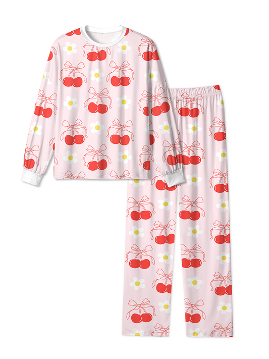 Vintage Crushed Cherry Pajamas