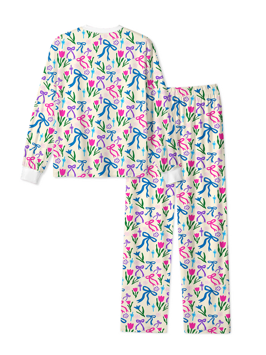 Vintage Colorful Bow Pajamas