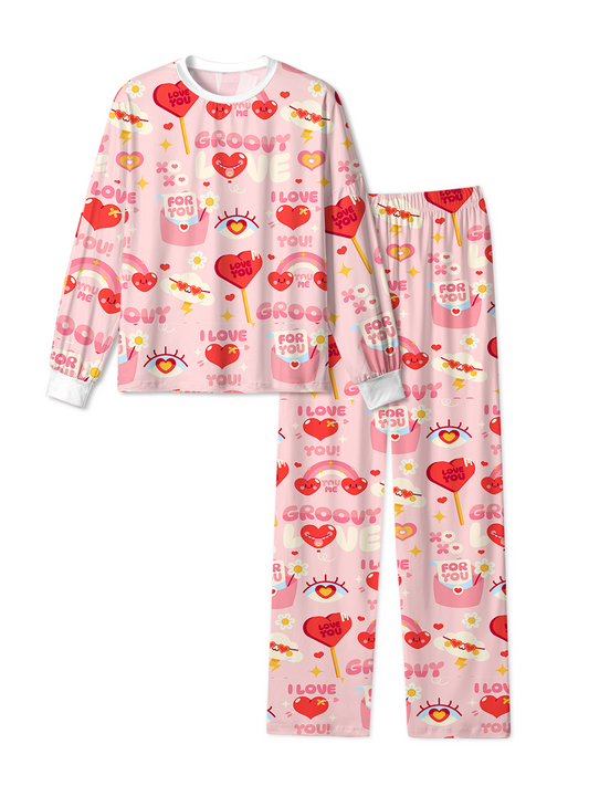 Vintage Cute Heart Pajamas