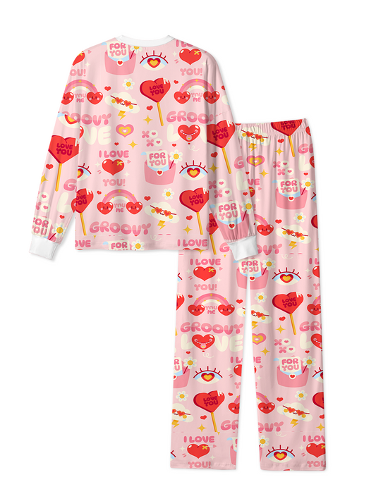 Vintage Cute Heart Pajamas