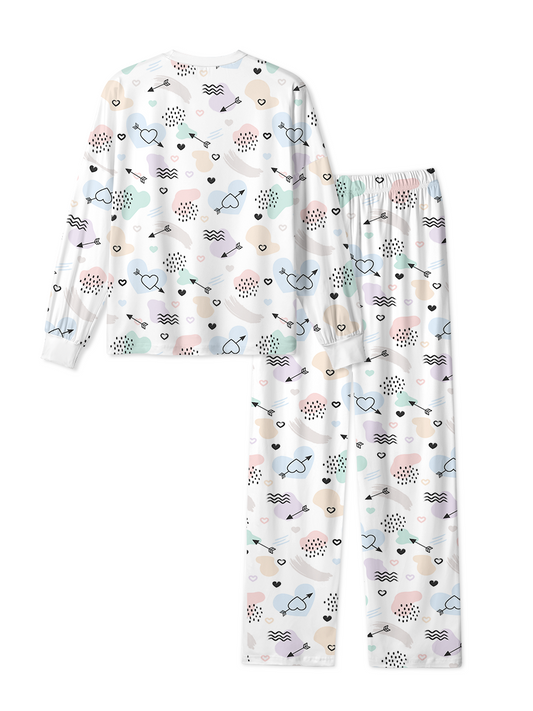 Vintage Colorful Hearts Pajamas