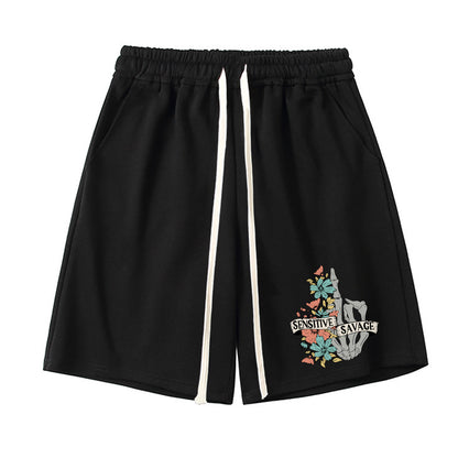 Vintage Sensitive Savage Unisex Shorts