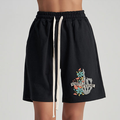 Vintage Sensitive Savage Unisex Shorts