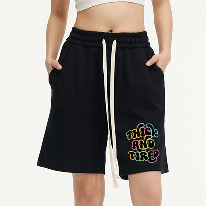 Vintage Thick And Tired Unisex Shorts