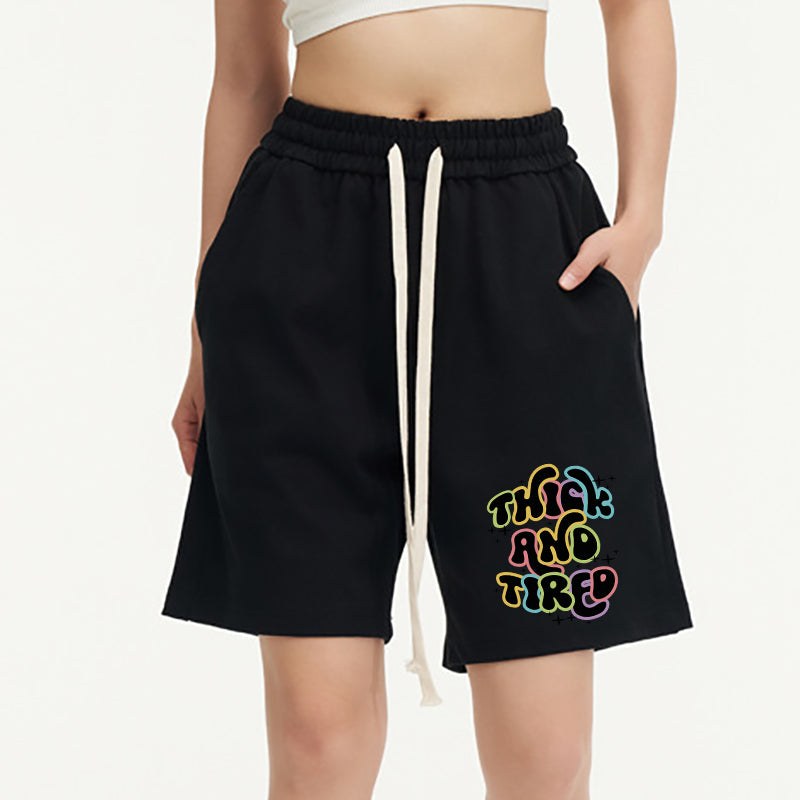 Vintage Thick And Tired Unisex Shorts