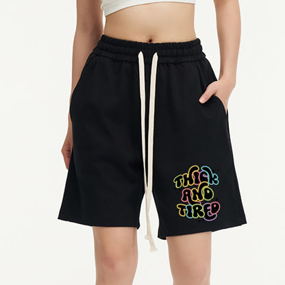 Vintage Thick And Tired Unisex Shorts