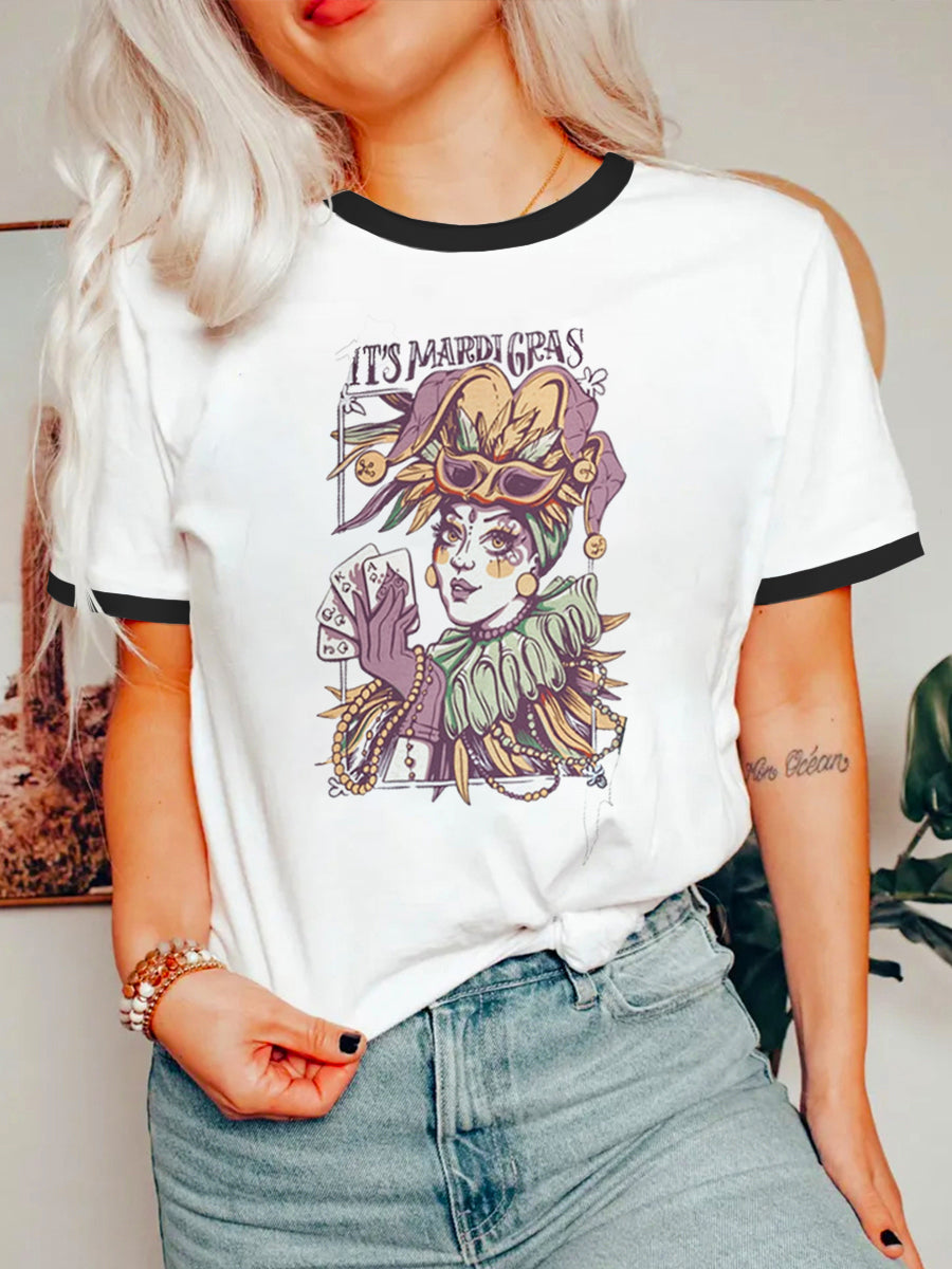 Retro Mardi Ringer Tee