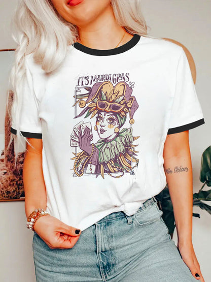 Retro Mardi Ringer Tee
