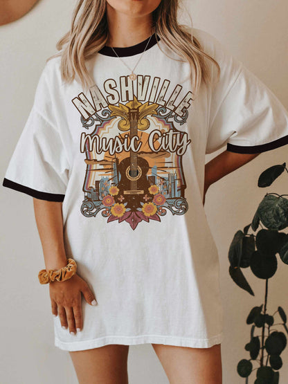 Music City Vintage Ringer Tee