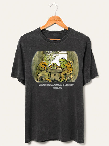 Vintage The Lovers Frog And Toad Shirt Washed T-Shirt