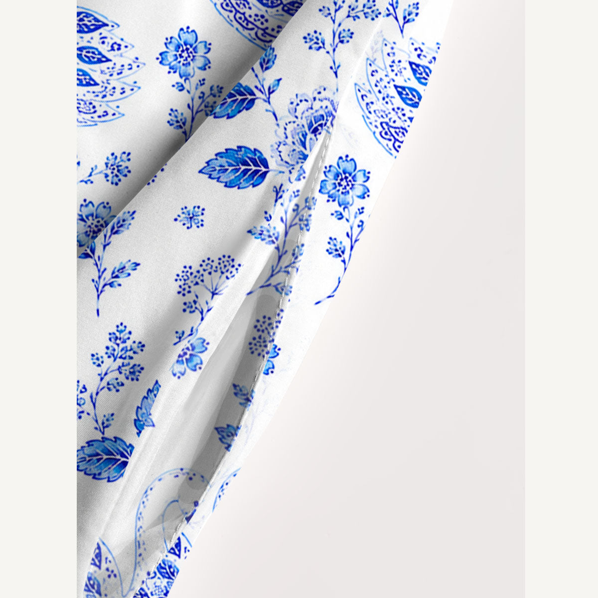 Blue Swan Garden Print Wide Straps Maxi Dress With Pockets