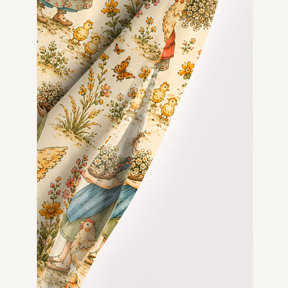 Bluebell Farm Toile Print Wide Straps Maxi Dress With Pockets