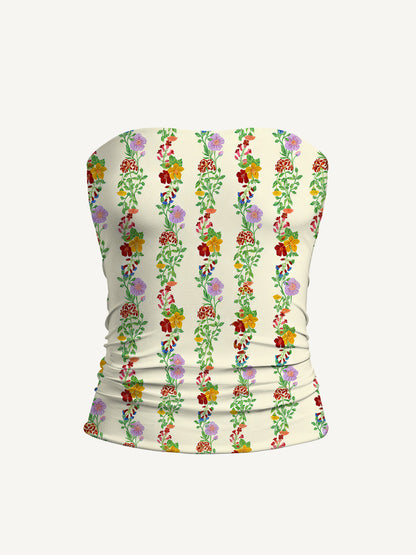 Blossom Trail Print Boho Bandeau Headband