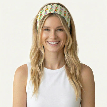 Blossom Trail Print Boho Bandeau Headband