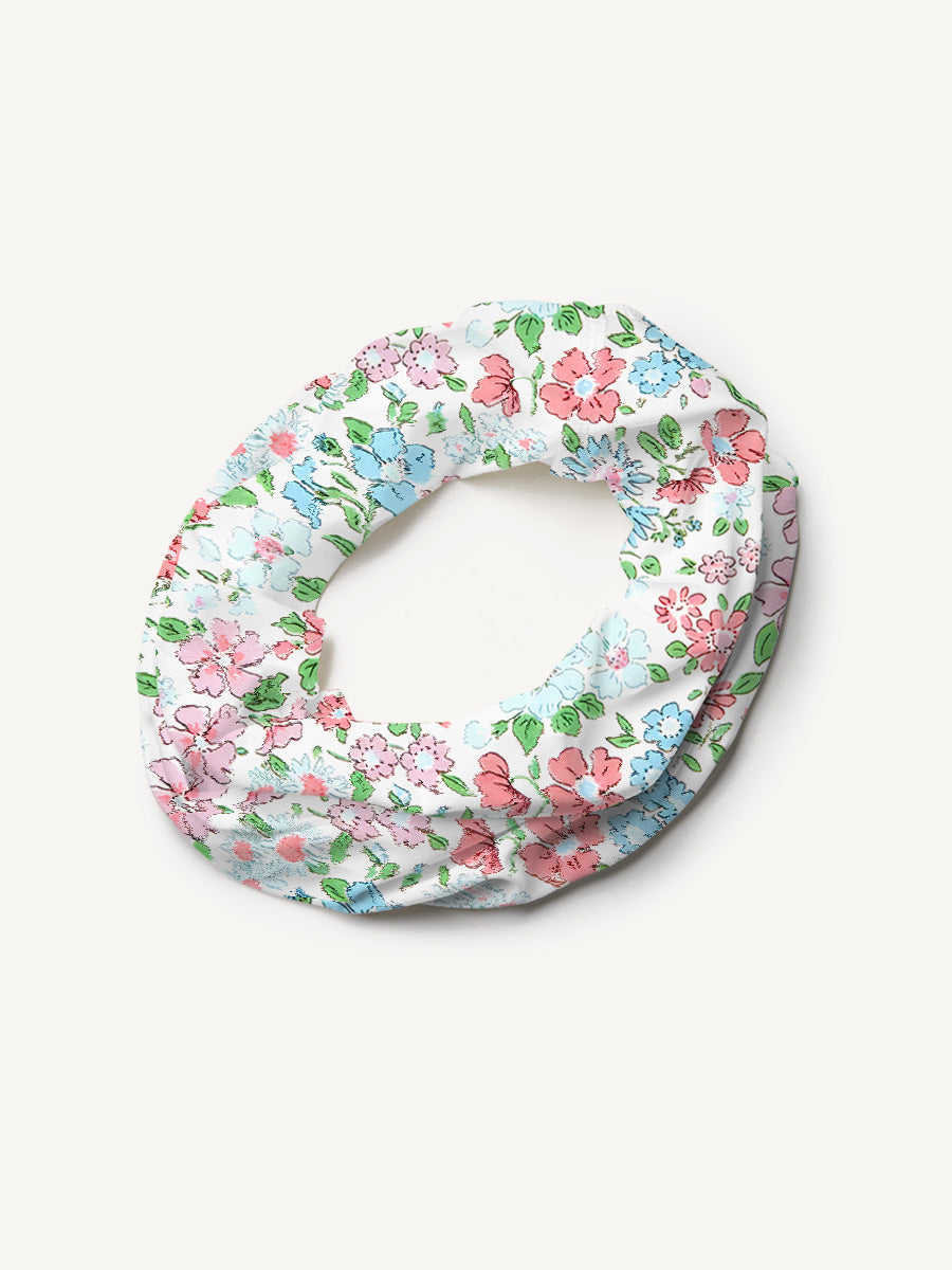 Pastel Cottage Floral Print Boho Bandeau Headband