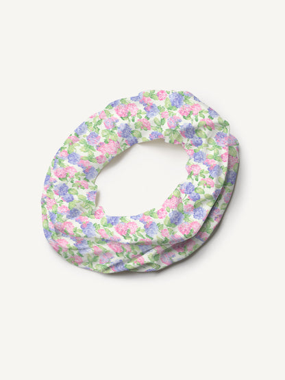 Lilac Hydrangea Print Boho Bandeau Headband