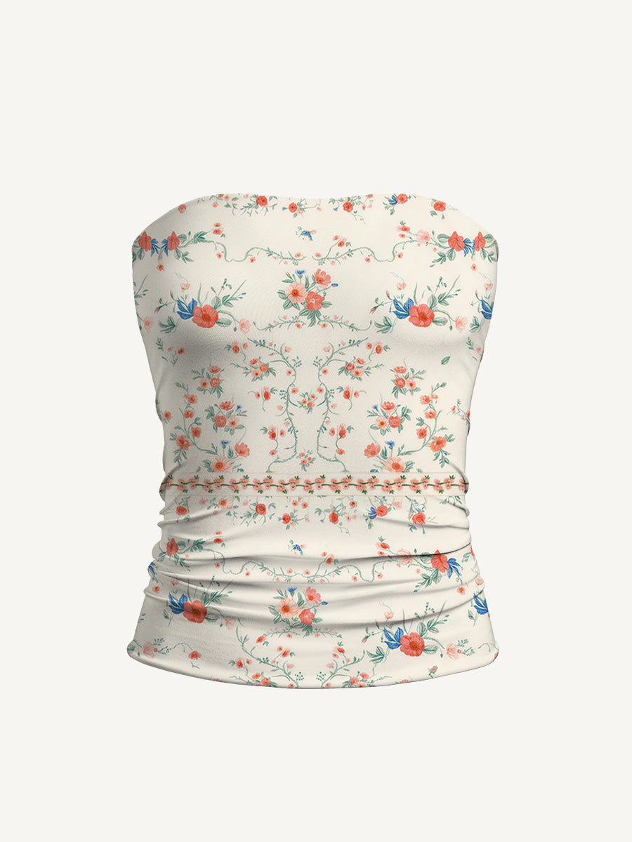 Wild Bloom Print Boho Bandeau Headband