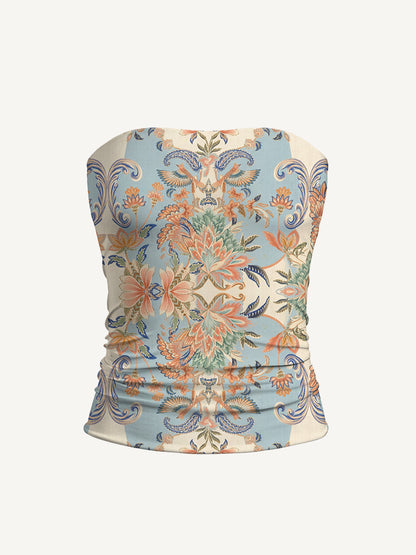 Azure Lily Palace Print Boho Bandeau Headband
