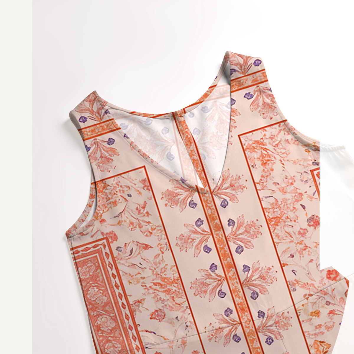 V-Neck Dahlia Boho Jumpsuit with Pockets for Women