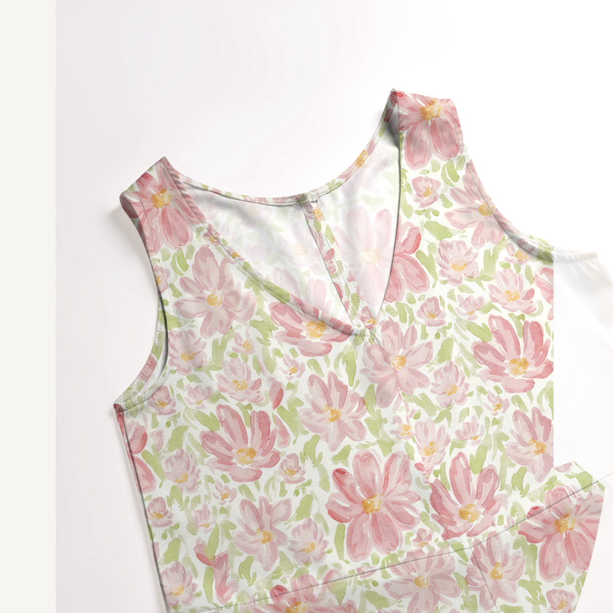V-Neck Dahlia Boho Jumpsuit with Pockets for Women