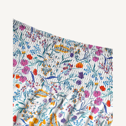 Fiery Meadow Print Convertible Maxi Skirt & Strapless Dress