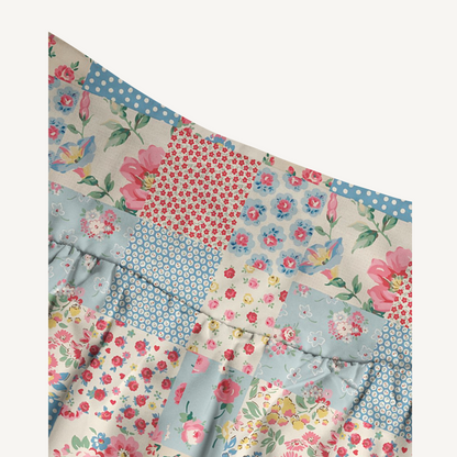 Pastel Patc Print Convertible Maxi Skirt & Strapless Dress