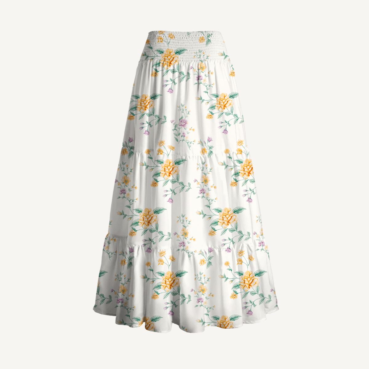 Amber Rose Print Convertible Maxi Skirt & Strapless Dress