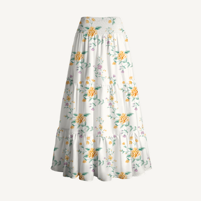 Amber Rose Print Convertible Maxi Skirt & Strapless Dress