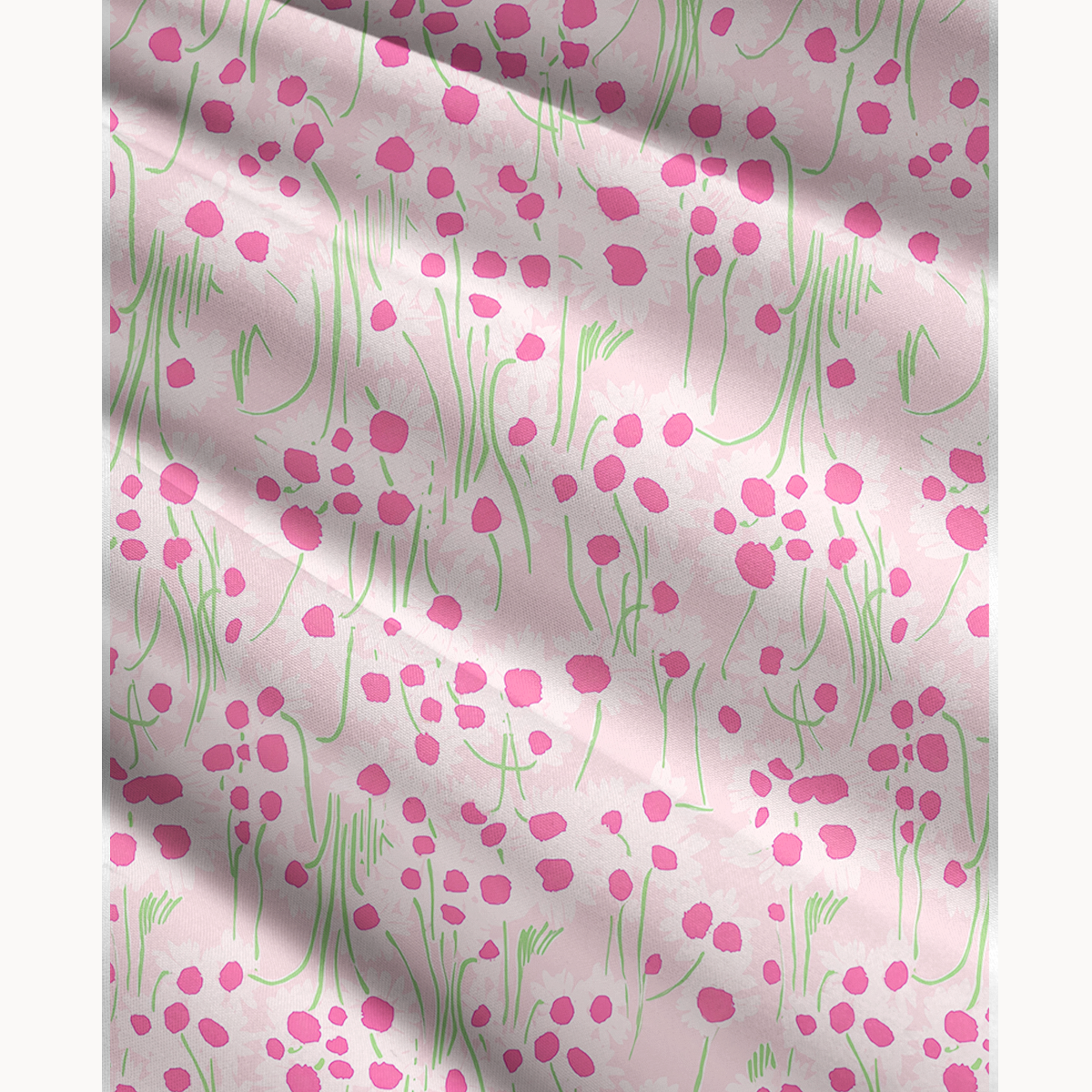 Pink Daisy Print Convertible Maxi Skirt & Strapless Dress