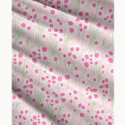 Pink Daisy Print Convertible Maxi Skirt & Strapless Dress