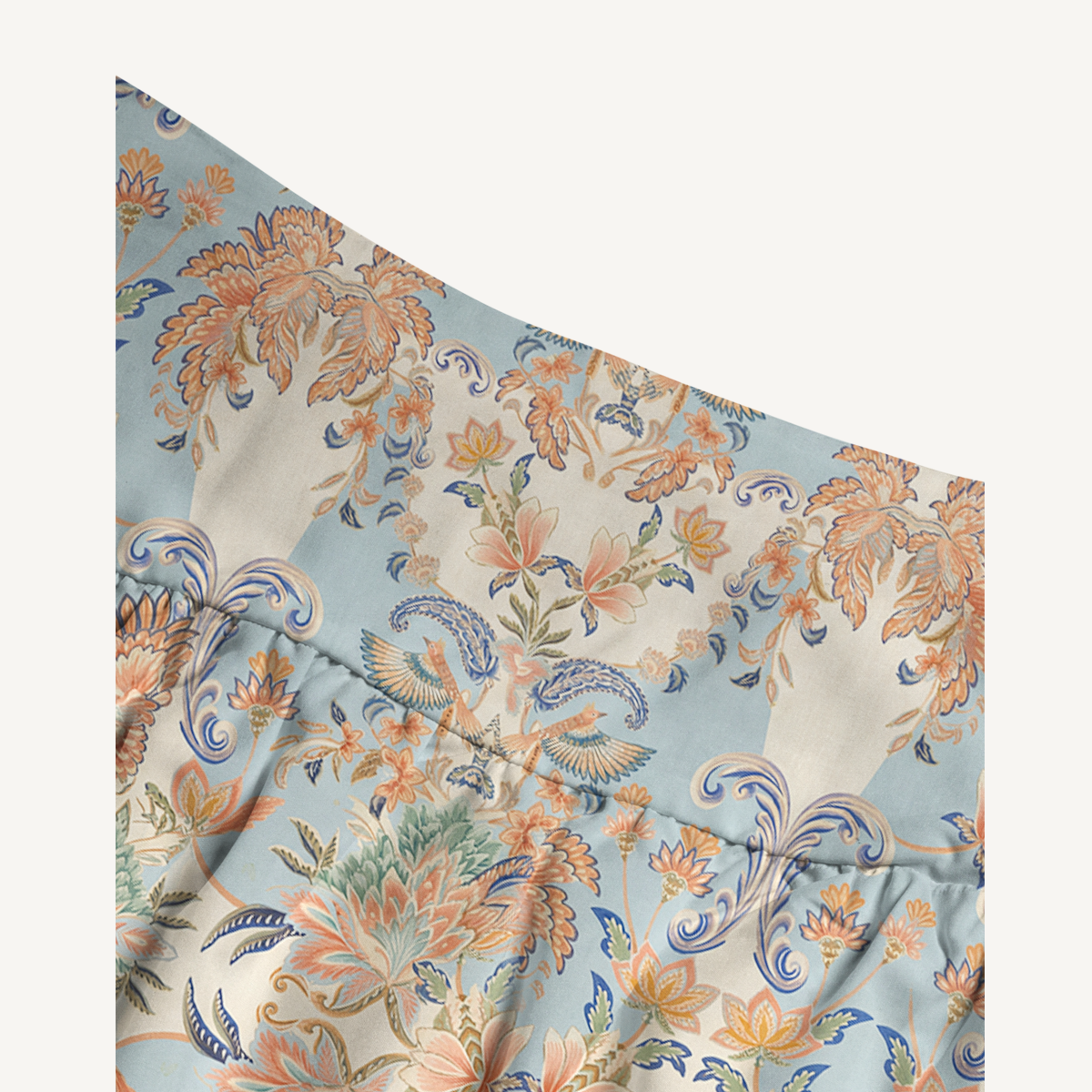 Azure Lily Palace Print Convertible Maxi Skirt & Strapless Dress