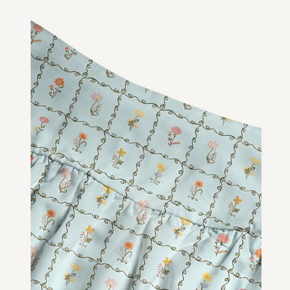 Sunny Garden Tiles Print Convertible Maxi Skirt & Strapless Dress
